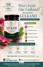 Dharvedic Gulkand with Parval Pishti &amp; Elaichi Seeds | Ayurvedic Rose Petal Preserve | Natural Cooling &amp; Digestive Support | 230 g
